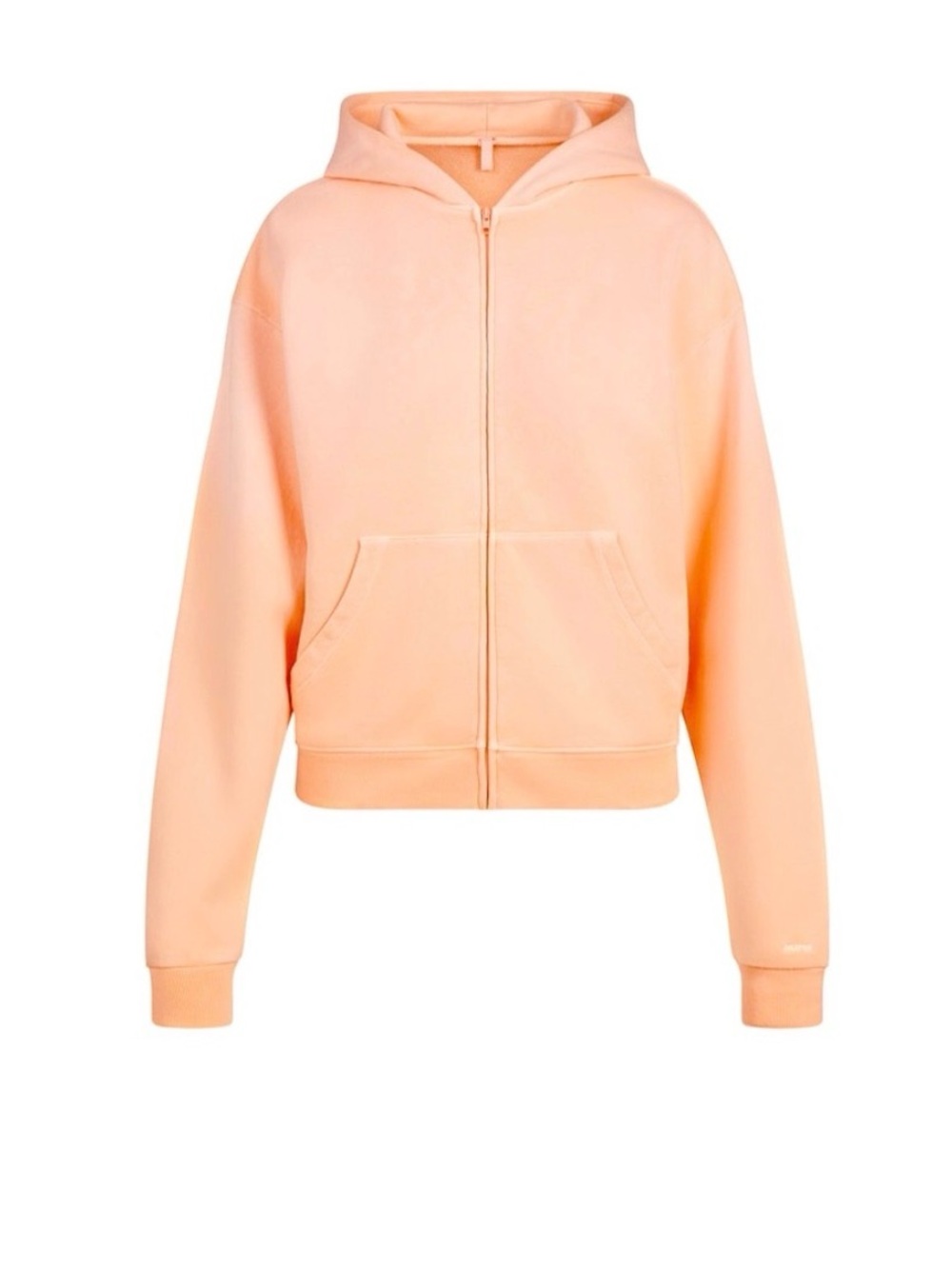 SKIMS Peach Zip-Up Hoodie